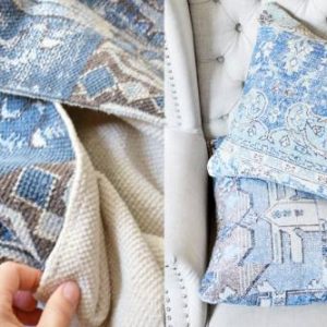 Мастер-класс: диванные подушки из ковриков